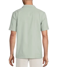 Cremieux Blue Label St. Barts Collection Geometric Print Short Sleeve Woven Camp Shirt