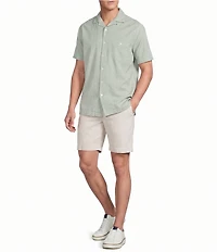 Cremieux Blue Label St. Barts Collection Geometric Print Short Sleeve Woven Camp Shirt