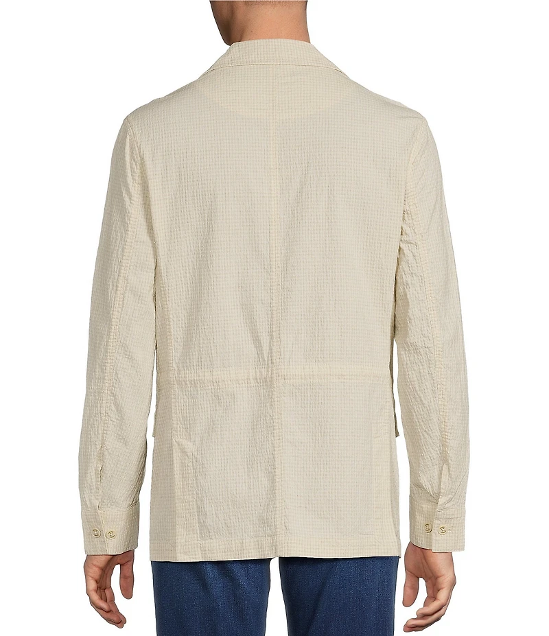Cremieux Blue Label St. Barts Collection Seersucker Shirt Jacket