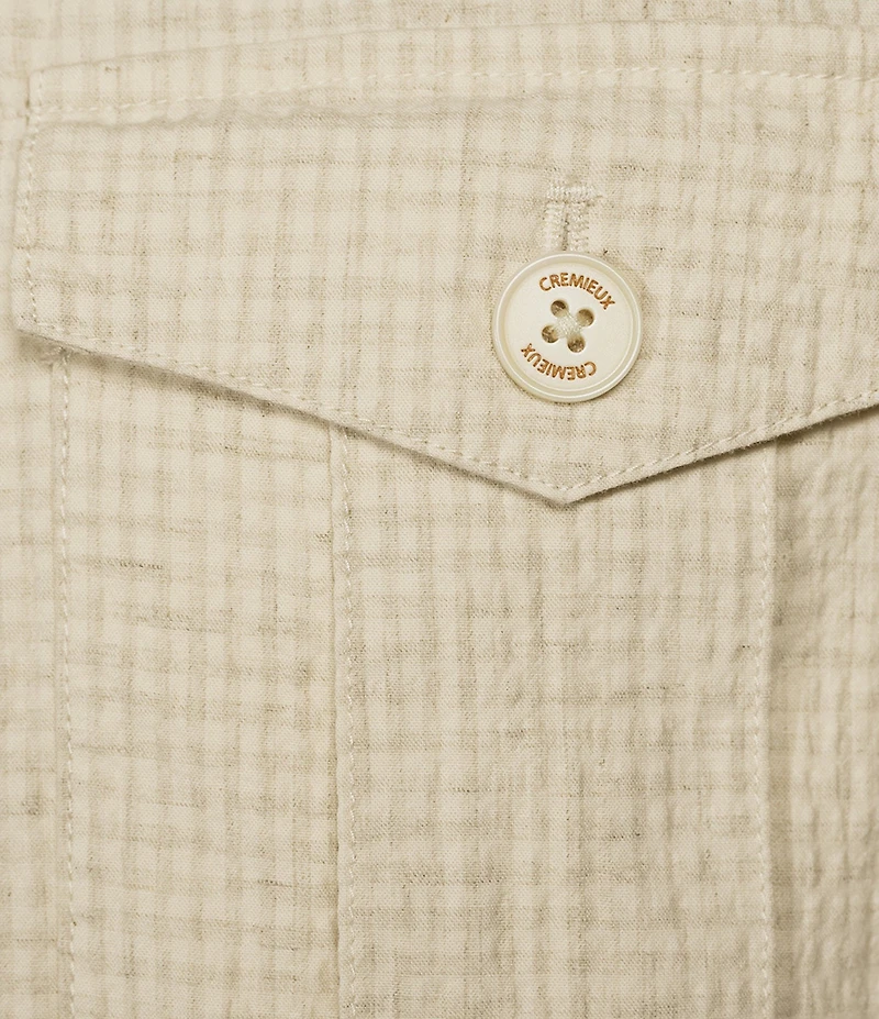 Cremieux Blue Label St. Barts Collection Seersucker Shirt Jacket