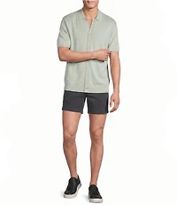 Cremieux Blue Label St. Barts Collection Short Sleeve Coat Front Sweater Shirt