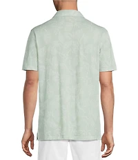 Cremieux Blue Label St. Barts Collection Short Sleeve Palm Leaf Polo Knit