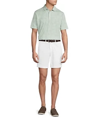 Cremieux Blue Label St. Barts Collection Short Sleeve Palm Leaf Polo Knit