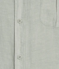 Cremieux Blue Label St. Barts Solid Linen Long Sleeve Woven Shirt