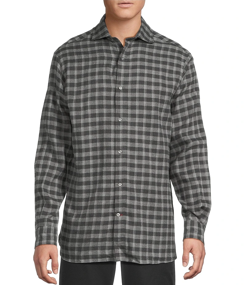 Cremieux Blue Label St. Moritz Collection Check Long Sleeve Woven Shirt