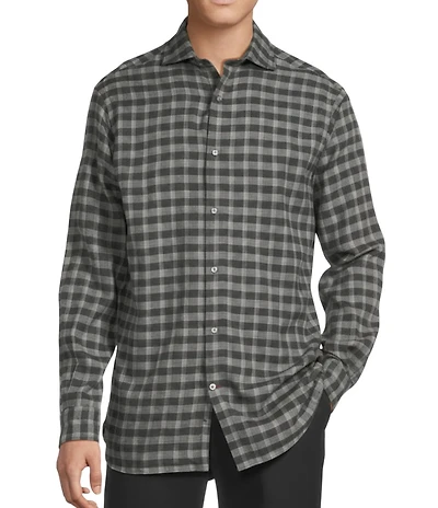 Cremieux Blue Label St. Moritz Collection Check Long Sleeve Woven Shirt