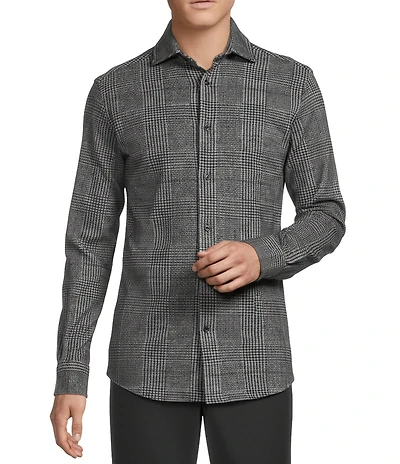 Cremieux Blue Label St. Moritz Collection Coatfront Knit Shirt