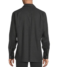 Cremieux Blue Label St. Moritz Collection Glen Plaid Long Sleeve Woven Shirt