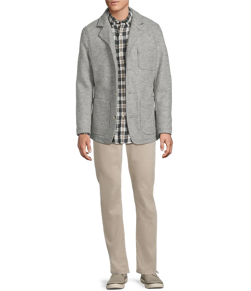 Cremieux Blue Label St. Moritz Collection Heathered Wool Chore Coat