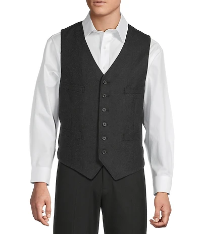 Cremieux Blue Label St. Moritz Collection Herringbone Vest