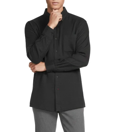 Cremieux Blue Label St. Moritz Collection Long Sleeve Button Down Solid Woven Shirt