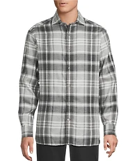 Cremieux Blue Label St. Moritz Collection Plaid Long Sleeve Woven Shirt