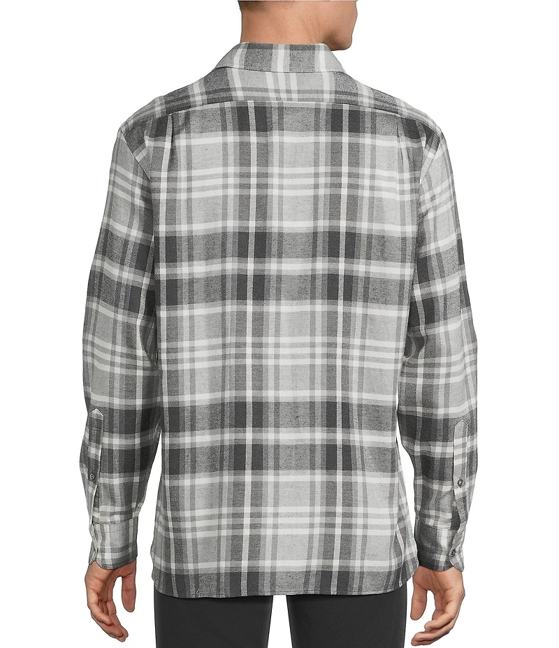 Cremieux Blue Label St. Moritz Collection Plaid Long Sleeve Woven Shirt