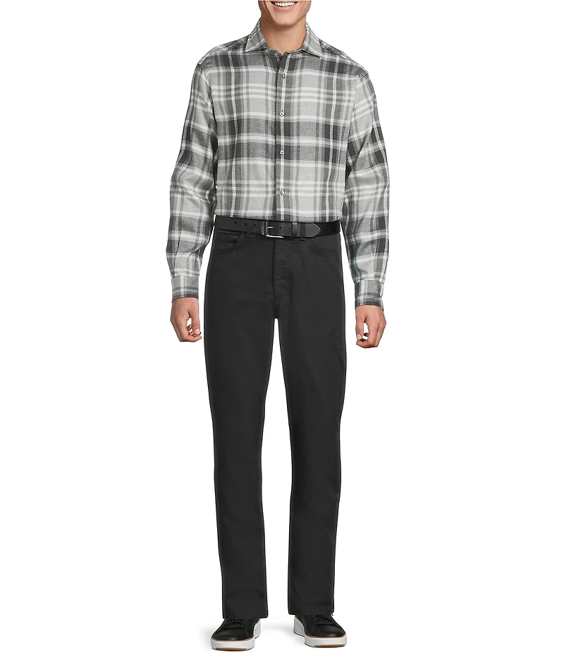 Cremieux Blue Label St. Moritz Collection Plaid Long Sleeve Woven Shirt