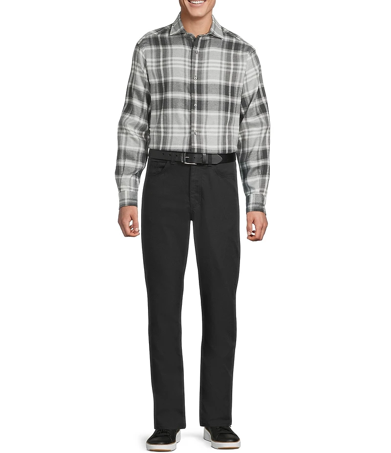 Cremieux Blue Label St. Moritz Collection Plaid Long Sleeve Woven Shirt