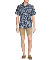 Cremieux Blue Label St. Tropez Collection Floral Print Short Sleeve Woven Camp Shirt