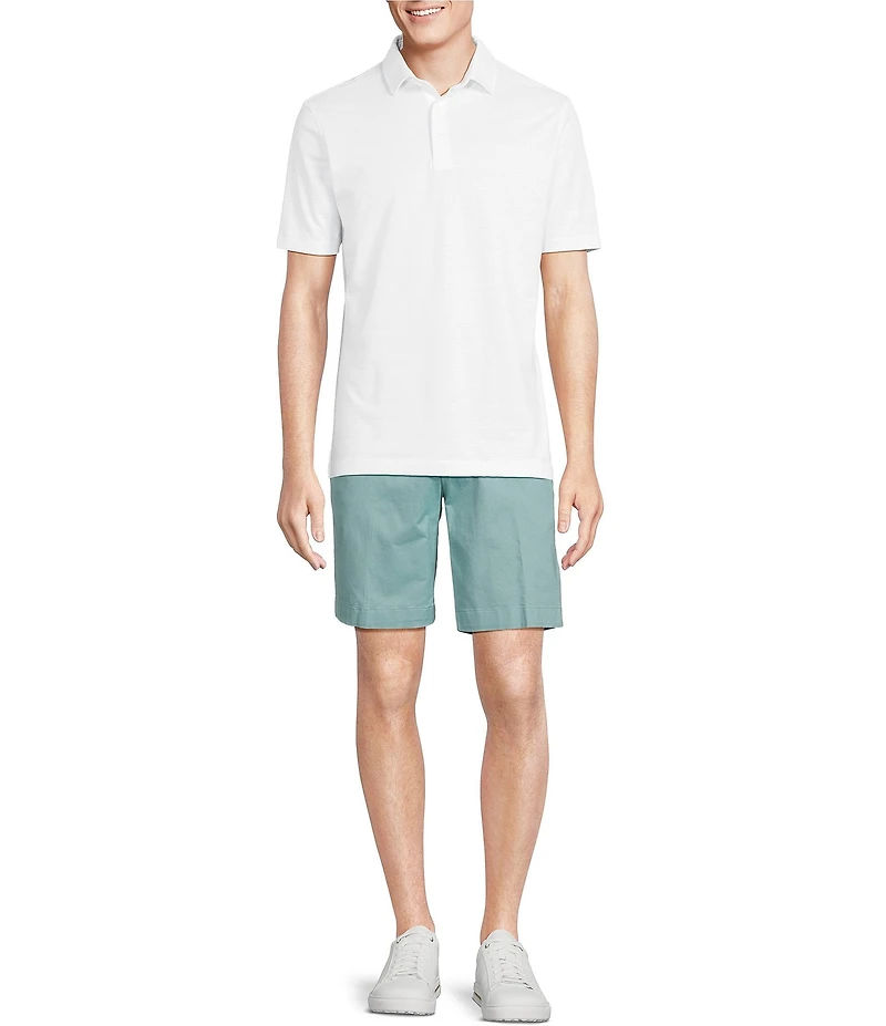 Cremieux Blue Label St. Tropez Collection Short Sleeve Solid Tonal Stripe Polo Shirt
