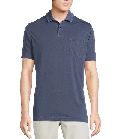 Cremieux Blue Label St. Tropez Collection Solid Short Sleeve Polo Shirt