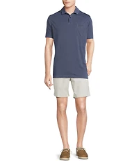 Cremieux Blue Label St. Tropez Collection Solid Short Sleeve Polo Shirt