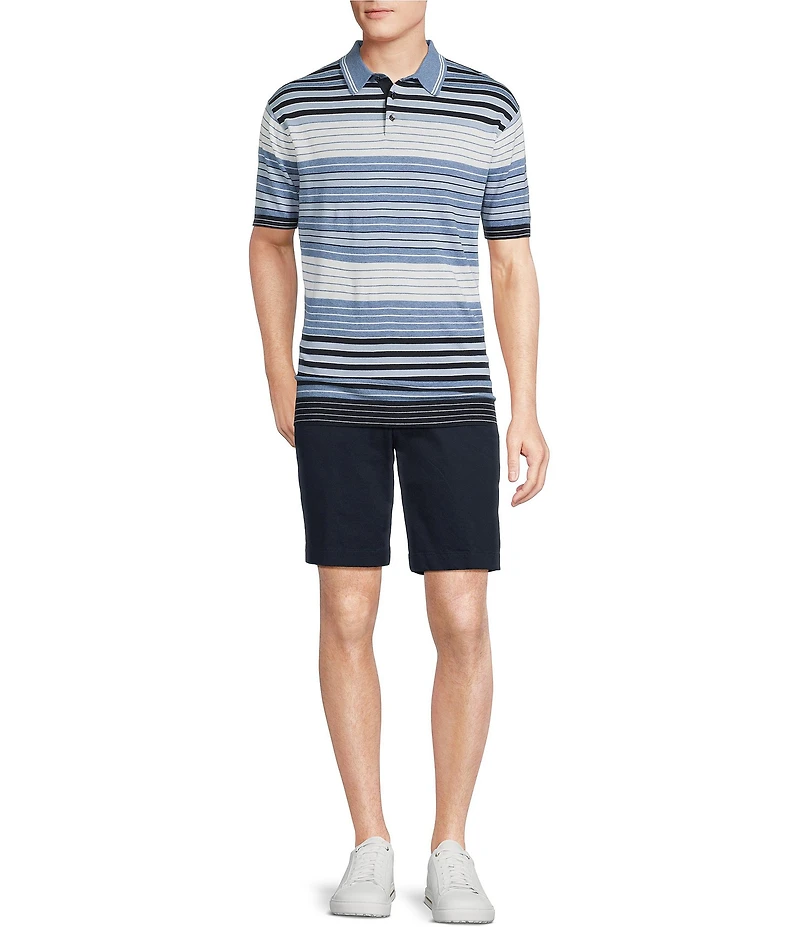 Cremieux Blue Label St. Tropez Collection Solid Short Sleeve Polo Sweater