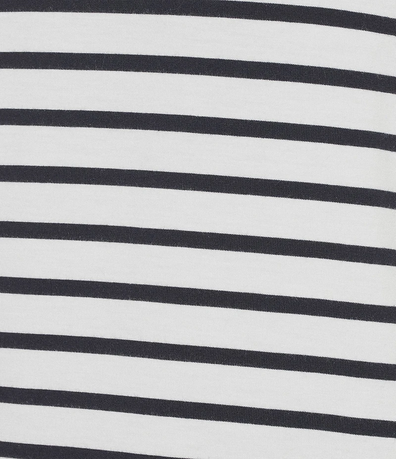 Cremieux Blue Label St. Tropez Collection Striped Crewneck Short Sleeve T-Shirt