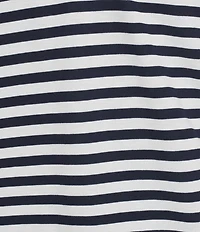 Cremieux Blue Label St. Tropez Collection Striped Short Sleeve Polo Shirt