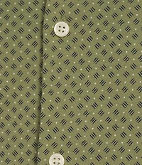 Cremieux Blue Label Stretch Jersey Allover Print Short Sleeve Coatfront Shirt