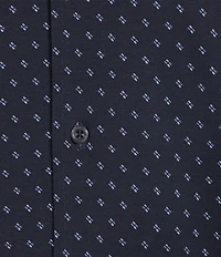 Cremieux Blue Label Stretch Jersey Printed Short Sleeve Coatfront Shirt