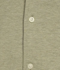 Cremieux Blue Label Stretch Jersey Solid Short Sleeve Coatfront Shirt
