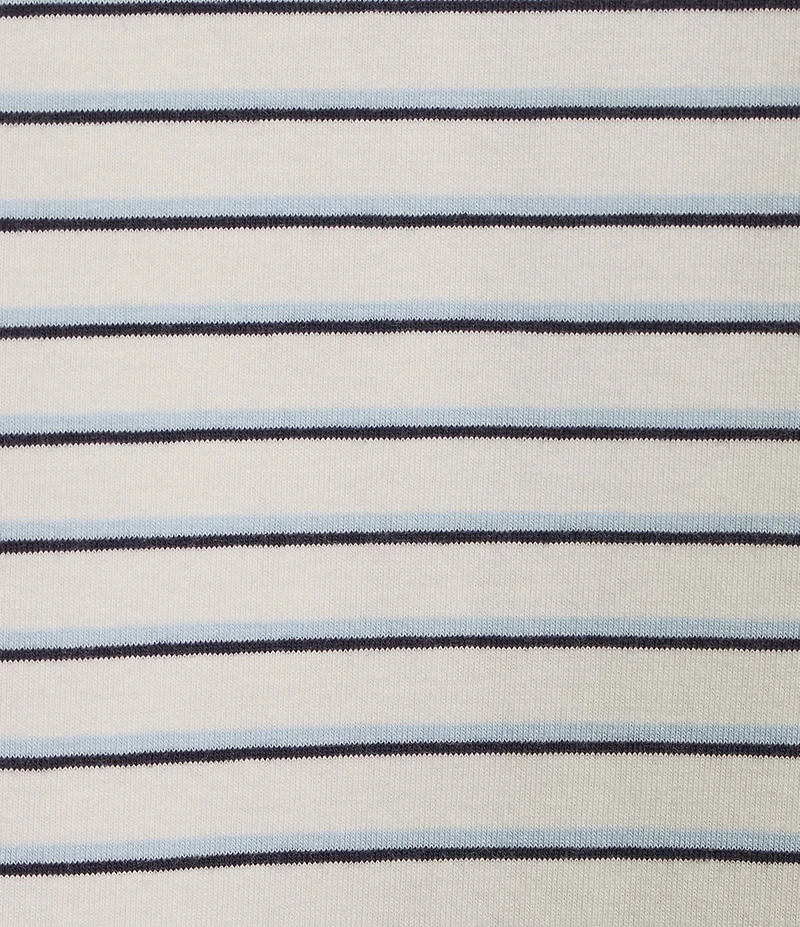 Cremieux Blue Label Stripe Interlock Short Sleeve Polo Shirt