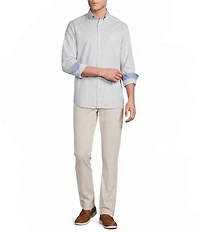 Cremieux Blue Label Stripe Long Sleeve Woven Shirt
