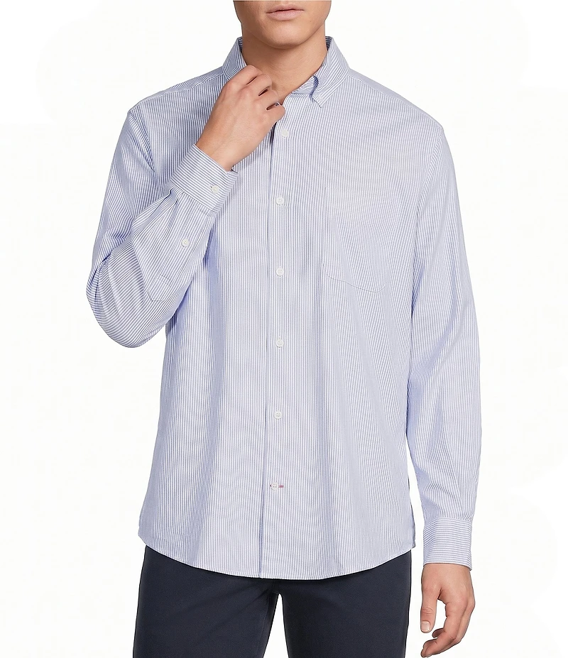 Cremieux Blue Label Stripe Long Sleeve Woven Shirt