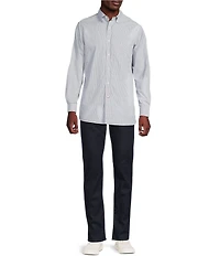 Cremieux Blue Label Stripe Poplin Long Sleeve Woven Shirt