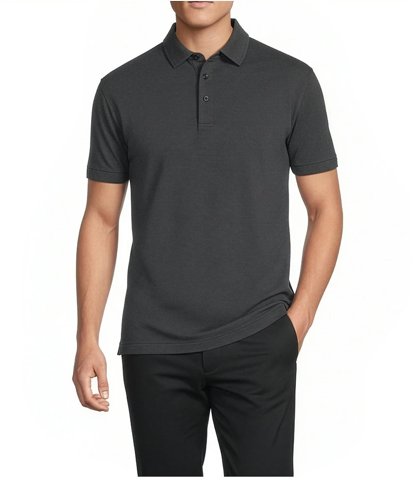 Cremieux Blue Label Stripe Short Sleeve Polo Shirt