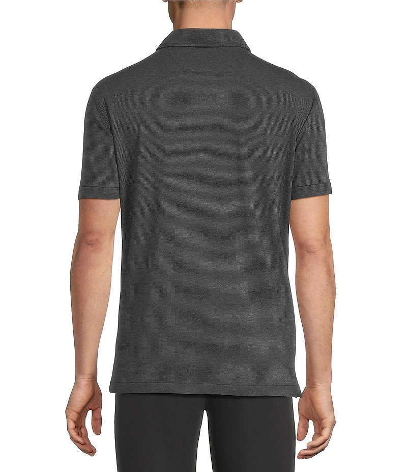 Cremieux Blue Label Stripe Short Sleeve Polo Shirt