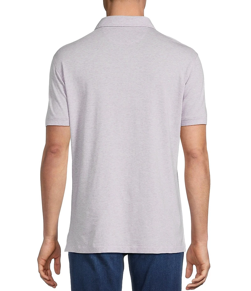 Cremieux Blue Label Stripe Short Sleeve Polo Shirt