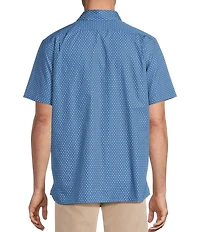 Cremieux Blue Label Supima Diamond Print Short Sleeve Woven Shirt