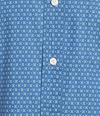 Cremieux Blue Label Supima Diamond Print Short Sleeve Woven Shirt