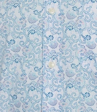 Cremieux Blue Label Supima Poplin Paisley Print Short Sleeve Woven Shirt