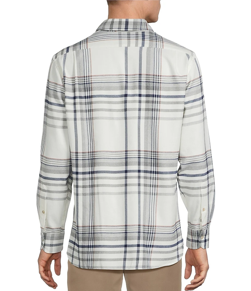 Cremieux Blue Label The South Fork Collection Large Plaid Long Sleeve Woven Shirt