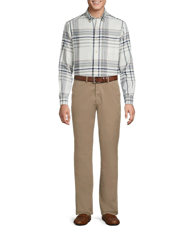 Cremieux Blue Label The South Fork Collection Large Plaid Long Sleeve Woven Shirt