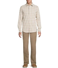Cremieux Blue Label The South Fork Collection Long Sleeve Patterned Coat Front Knit Shirt