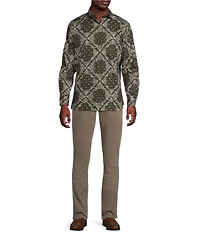 Cremieux Blue Label The South Fork Collection Paisley Long Sleeve Woven Shirt