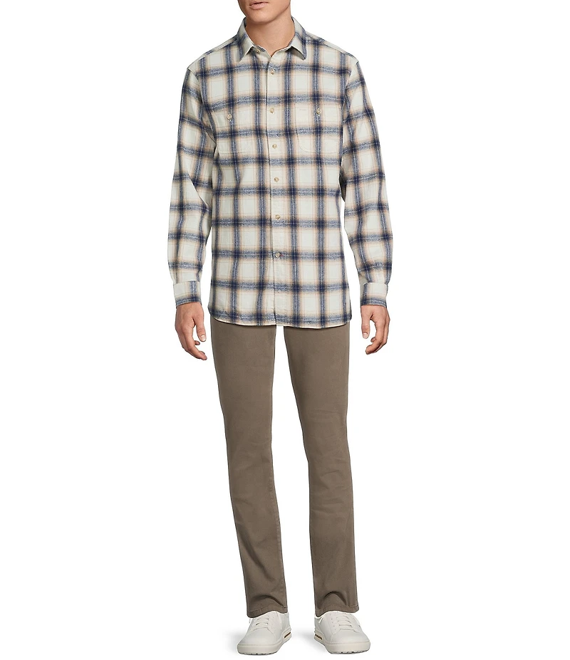 Cremieux Blue Label The South Fork Collection Plaid Long Sleeve Woven Shirt