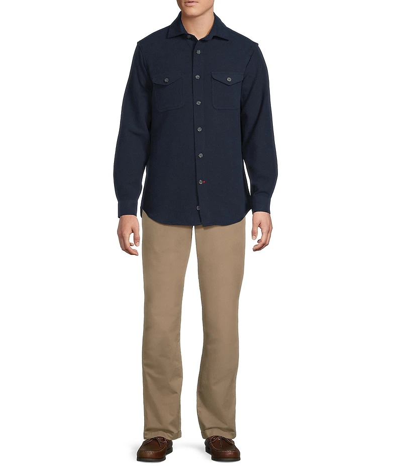 Cremieux Blue Label The South Fork Collection Solid Long Sleeve Woven Work Shirt