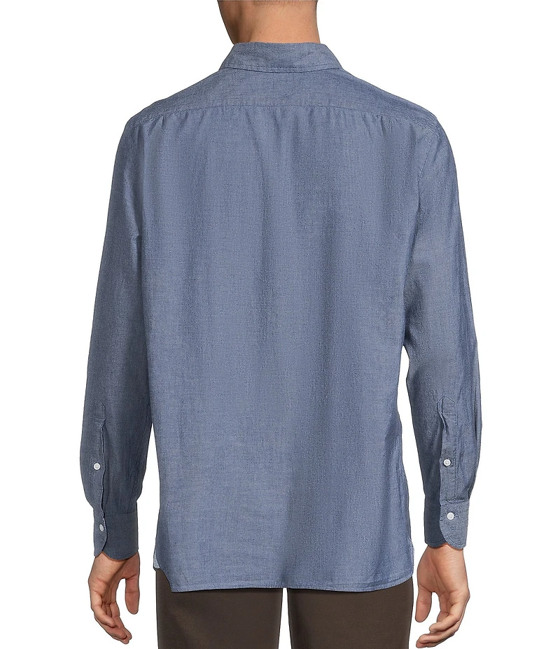 Cremieux Blue Label The South Fork Collection Solid Long Sleeve Woven Shirt