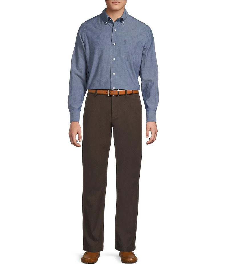 Cremieux Blue Label The South Fork Collection Solid Long Sleeve Woven Shirt