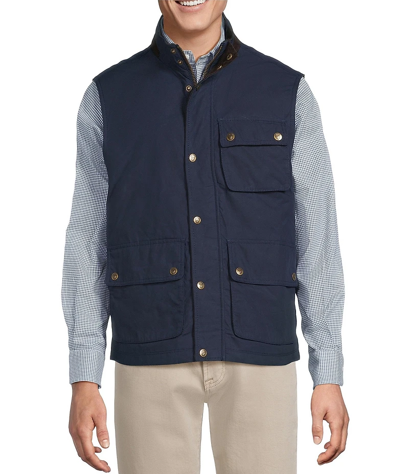 Cremieux Blue Label The South Fork Collection Waxed Cotton Vest
