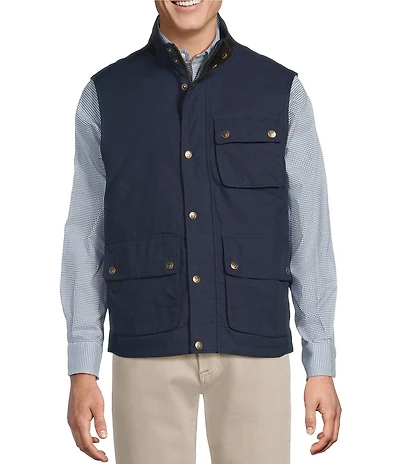 Cremieux Blue Label The South Fork Collection Waxed Cotton Vest