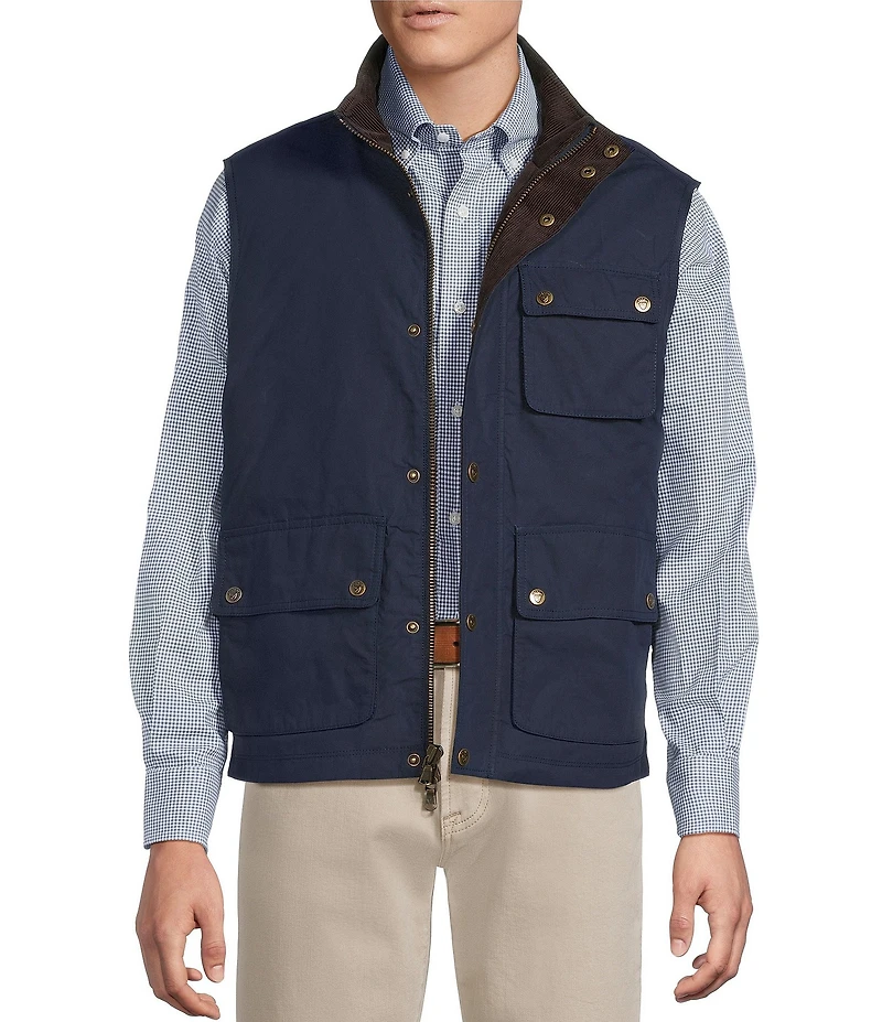 Cremieux Blue Label The South Fork Collection Waxed Cotton Vest